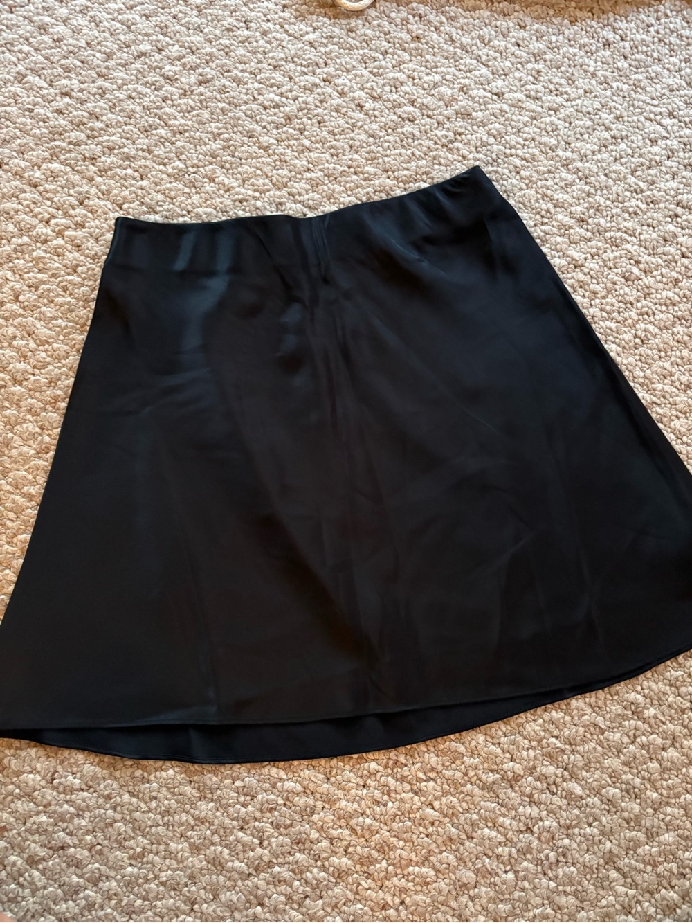 Quince Black Mini A-Line Skirt